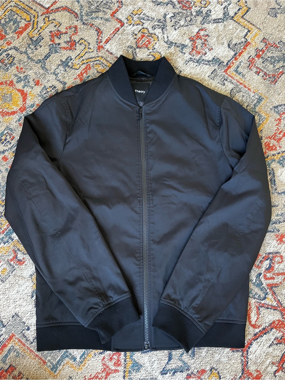 Theory Black Men's Bomber Jacket Size S